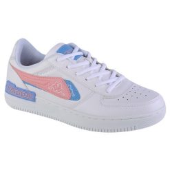 Buty sportowe Sneakersy damskie, Kappa Bash Mid Fur. Białe obuwie sportowe Kappa, z materiału, bez zapięcia, trekkingowe. Za 139.99 zł.