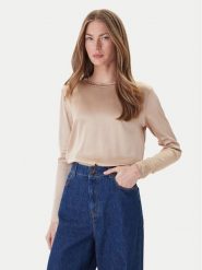 ViCOLO Bluzka TF0244 Beżowy Regular Fit. Brązowe bluzki ViCOLO, s, bez wzorów, z wiskozy, bez kołnierzyka, bez ramiączek. Za 219.99 zł.