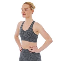 Xtreme Sportswear damski top sportowy Antracyt melanż. Brązowe bielizna sportowa XTREME SOCKSWEAR, bez wzorów, bez ramiączek, na fitness i siłownię. Za 125.82 zł.