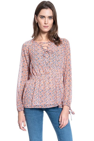 DAMSKA BLUZKA MUSTANG Emma V MilleFleurs 1008924 11635. Bluzki Mustang, s, bez wzorów, bez kołnierzyka, bez ramiączek. W wyprzedaży za 34.99 zł.