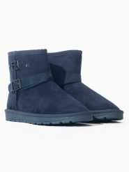 ISLAND BOOT Botki zimowe "Belga" w kolorze niebieskim rozmiar: 36. Niebieskie botki Island Boot, na zimę, bez wzorów, bez obcasa, bez zapięcia. Za 118.56 zł.