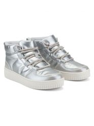 Freyling Sneakersy w kolorze srebrnym rozmiar: 39. Szare trampki Freyling, bez wzorów, za kostkę, bez zapięcia. Za 134.95 zł.