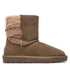 Śniegowce Pepe Jeans. Brązowe trapery i śniegowce Pepe Jeans, z jeansu. Za 349.99 zł.