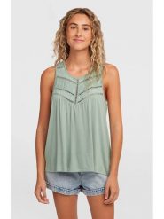 O'Neill Bluzka "Essentials Tokeena" w kolorze zielonym rozmiar: M. Zielone koszulki sportowe O'Neill, bez wzorów, z wiskozy, bez ramiączek. Za 131.74 zł.