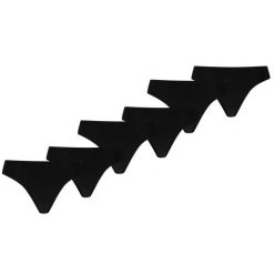 Puma stringi damskie Invisible Cotton 6-pack czarne. Czarne stringi Puma, bez wzorów, z bawełny. Za 286.22 zł.