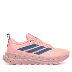 Buty do biegania adidas. Czerwone obuwie sportowe Adidas, bez zapięcia, do biegania. Za 259.99 zł.
