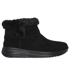 Buty zimowe damskie, On-The-Go Stellar - Cozy Step. Czarne trekkingi Skechers, trekkingowe. Za 399.99 zł.