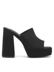DeeZee Klapki TS5527-01 Czarny. Czarne klapki DeeZee, bez wzorów, z materiału, bez obcasa. Za 139.99 zł.