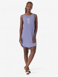 Super.natural Sukienka "Relax Octi" w kolorze błękitno-fioletowym rozmiar: XL. Niebieskie sukienki super.natural, xl, bez wzorów, z wełny, bez kołnierzyka, bez ramiączek, mini. Za 152.99 zł.