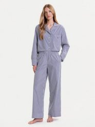 Polo Ralph Lauren Piżama 4P8004 Niebieski Relaxed Fit. Niebieskie piżamy Polo Ralph Lauren, bez wzorów, z bawełny, bez ramiączek. Za 799.99 zł.