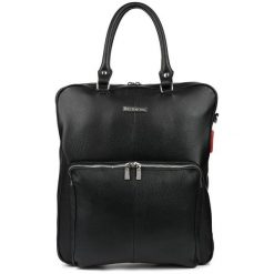 Plecak damski skórzany Beltimore czarny N24. Czarne plecaki bez wzorów. Za 499.90 zł.