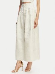 Marella Komplet top i spódnica Bazar 2615201012 Écru Regular Fit. Białe topy Marella, bez wzorów, z syntetyku, bez kołnierzyka, bez ramiączek. Za 1,009.00 zł.