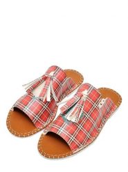 Dogo Klapki "Just Cool" w kolorze czerwonym rozmiar: 39. Czerwone klapki Dogo, bez wzorów, z materiału, z otwartym noskiem, bez obcasa. Za 87.19 zł.