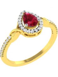 Diamant Vendôme Złoty pierścionek z diamentami i rubinem rozmiar: 54. Czerwone pierścionki Diamant Vendöme, z diamentem, złote. Za 1,261.99 zł.