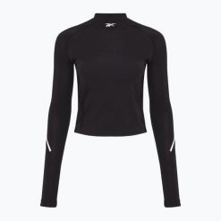 Longsleeve Reebok Seed Top. Czarne topy REEBOK FITNESS, bez wzorów, bez kołnierzyka, bez ramiączek. Za 179.99 zł.