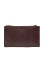 Calvin Klein Duży Portfel Damski Emblem Aop Top Zip Cardcase LV04F1084G Brązowy. Brązowe portfele Calvin Klein, bez wzorów, ze skóry. Za 259.99 zł.