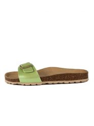 Little Sky Klapki w kolorze zielonym rozmiar: 42. Zielone klapki Little Sky, bez wzorów, z otwartym noskiem, bez obcasa. Za 104.99 zł.