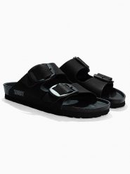 Sunbay Klapki "Calen" w kolorze czarnym rozmiar: 42. Czarne klapki Sunbay, bez wzorów, z otwartym noskiem, bez obcasa. Za 175.26 zł.