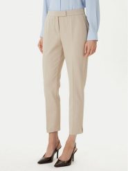 BOSS Spodnie materiałowe Tapria 50556341 Beżowy Slim Fit. Brązowe spodnie materiałowe Boss, bez wzorów, z materiału. Za 799.99 zł.