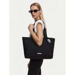 Torebka KARL LAGERFELD. Czarne shopper KARL LAGERFELD, bez wzorów, bez dodatków. Za 849.99 zł.