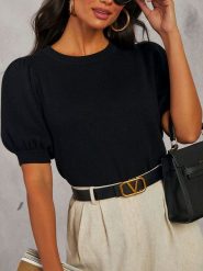 Milan Kiss Sweter w kolorze czarnym rozmiar: S. Czarne swetry Milan Kiss, s, bez wzorów, bez ramiączek. Za 136.45 zł.