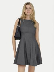 ONLY Sukienka codzienna Lunita 15370914 Szary ciemny Regular Fit. Szare sukienki Only, na co dzień, xs, bez wzorów, z syntetyku, bez kołnierzyka, bez ramiączek, proste. Za 199.99 zł.
