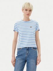KARL LAGERFELD T-Shirt A1W17099 Niebieski Regular Fit. Niebieskie t-shirty KARL LAGERFELD, m, bez wzorów, z bawełny, bez kołnierzyka, bez ramiączek. Za 279.99 zł.