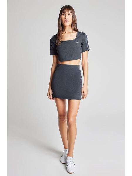 Adidas Spódnica w kolorze antracytowym rozmiar: XS. Czarne spódnice Adidas, xs, bez wzorów, prążkowane, mini. Za 139.95 zł.