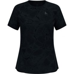 Koszulka damska do biegania ODLO Zeroweight Engineered Chill-Tec. Czarne bluzki Odlo, xl, bez wzorów, sportowe, bez kołnierzyka, bez ramiączek. W wyprzedaży za 269.99 zł.