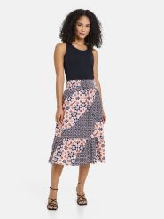 Gerry Weber Spódnica w kolorze jasnoróżowo-granatowym rozmiar: 42. Niebieskie spódnice Gerry Weber, bez wzorów, midi. Za 122.96 zł.