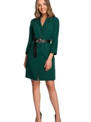 Stylove Sukienka w kolorze zielonym rozmiar: XL. Zielone sukienki Stylove, xl, bez wzorów, bez kołnierzyka, bez ramiączek, mini. Za 202.50 zł.