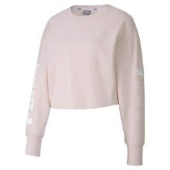 Bluza sportowa damska Puma Rebel Crew Sweat TR. Czerwone bluzy Puma, l, bez wzorów, z materiału, bez kaptura. Za 79.66 zł.