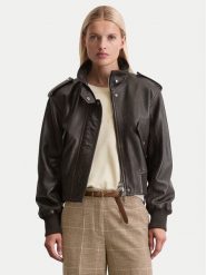 Marc O'Polo Kurtka skórzana 508 7018 73009 Brązowy Regular Fit. Brązowe kurtki Marc O'Polo, bez wzorów, ze skóry, bez kaptura. Za 1,639.00 zł.