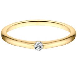 Trilani Pierscionek banda ze srebra próby 925 w kolorze Gelbgold z cyrkoniami Pierścionki 1 ct Damski. Białe pierścionki Trilani, z cyrkonią, pozłacane. Za 209.99 zł.