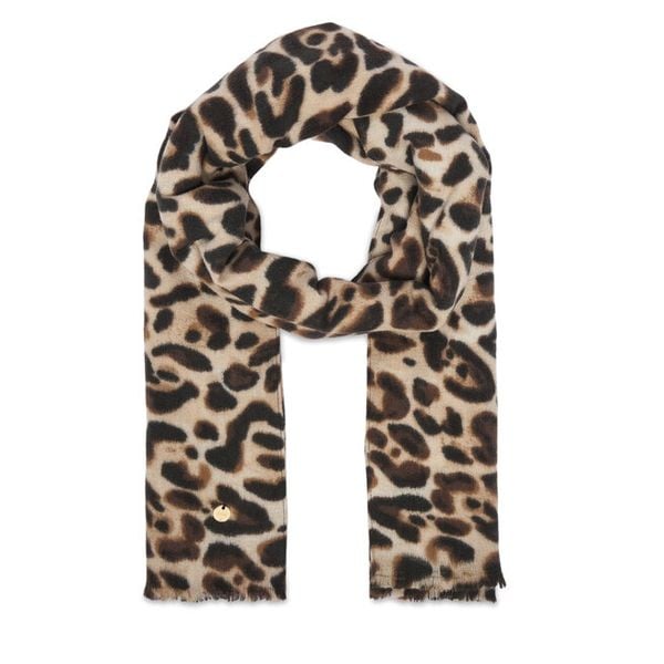 Szalik Guess. Brązowe szaliki Guess, z aplikacjami. Za 194.99 zł.