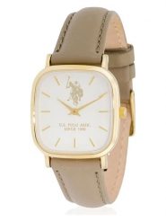 U.S. Polo Assn. Zegarek kwarcowy w kolorze złoto-beżowo-białym rozmiar: onesize. Białe, analogowe zegarki U.S. Polo Assn., metalowe. Za 215.21 zł.