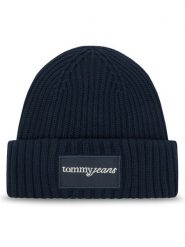 Tommy Jeans Czapka Script AW0AW17909 Granatowy. Niebieskie czapki Tommy Jeans, bez wzorów, z bawełny. Za 199.99 zł.