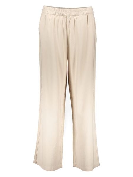 ONLY Spodnie w kolorze beżowym rozmiar: XL/L32. Brązowe spodnie materiałowe Only, l, bez wzorów, z materiału. Za 109.95 zł.