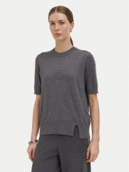 Liu Jo Bluzka WF6419 MA16R Szary jasny Regular Fit. Szare bluzki Liu Jo, l, bez wzorów, z syntetyku, bez kołnierzyka, bez ramiączek. Za 389.99 zł.