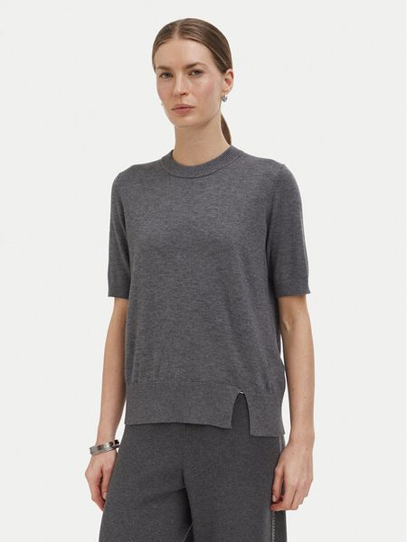Liu Jo Bluzka WF6419 MA16R Szary jasny Regular Fit. Szare bluzki Liu Jo, l, bez wzorów, z syntetyku, bez kołnierzyka, bez ramiączek. Za 389.99 zł.