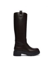 Armani Exchange Kozaki XW003089 AF17451 U6032 Brązowy. Brązowe kozaki Armani Exchange, ze skóry, bez obcasa, na płaskiej podeszwie, bez zapięcia. Za 1,169.00 zł.