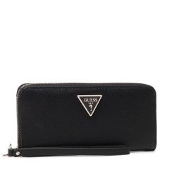Duży Portfel Damski Guess. Czarne portfele Guess, z aplikacjami. Za 279.99 zł.