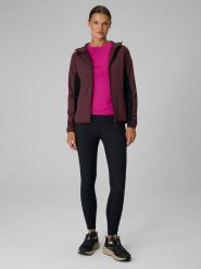 4F Legginsy trekkingowe damskie - czarne XS. Czarne legginsy 4f, s, bez wzorów, z materiału, z podwyższonym stanem. Za 199.99 zł.