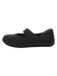 Think! Skórzane baleriny w kolorze czarnym z paskiem rozmiar: 38. Czarne baleriny Think!, bez wzorów, bez obcasa. Za 272.95 zł.