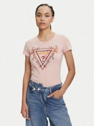 Guess T-Shirt W5YI08 J1314 Pomarańczowy Regular Fit. Brązowe t-shirty Guess, m, z aplikacjami, z bawełny, bez kołnierzyka, bez ramiączek. Za 179.99 zł.