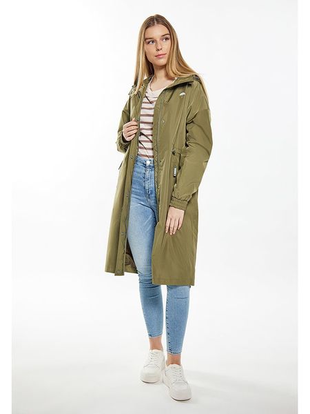 Schmuddelwedda Płaszcz przeciwdeszczowy w kolorze khaki rozmiar: XL. Brązowe kurtki sportowe Schmuddelwedda, xl, bez wzorów, bez kaptura. Za 319.13 zł.