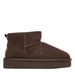 Śniegowce Pepe Jeans. Brązowe trapery i śniegowce Pepe Jeans, z jeansu. Za 369.99 zł.