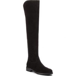 Muszkieterki SOLO FEMME - 39916-02-G70/H87-01-00 Czarny. Czarne kozaki Solo Femme, z materiału, przed kolano, bez obcasa, bez zapięcia. W wyprzedaży za 359.00 zł.