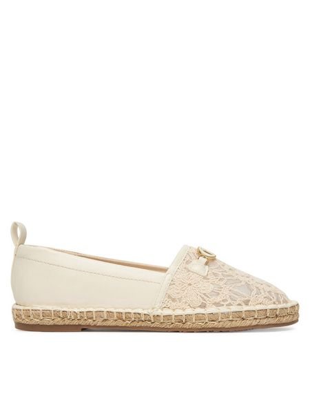Liu Jo Espadryle Capri 04 SA6097 EX349 Écru. Białe espadryle Liu Jo, bez wzorów, ze skóry, bez obcasa, bez zapięcia. Za 419.99 zł.