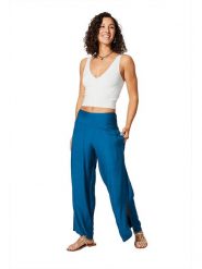 Aller Simplement Spodnie w kolorze niebieskim rozmiar: 34/36. Niebieskie spodnie materiałowe Aller Simplement, bez wzorów, z materiału, z standardowym stanem. Za 56.99 zł.